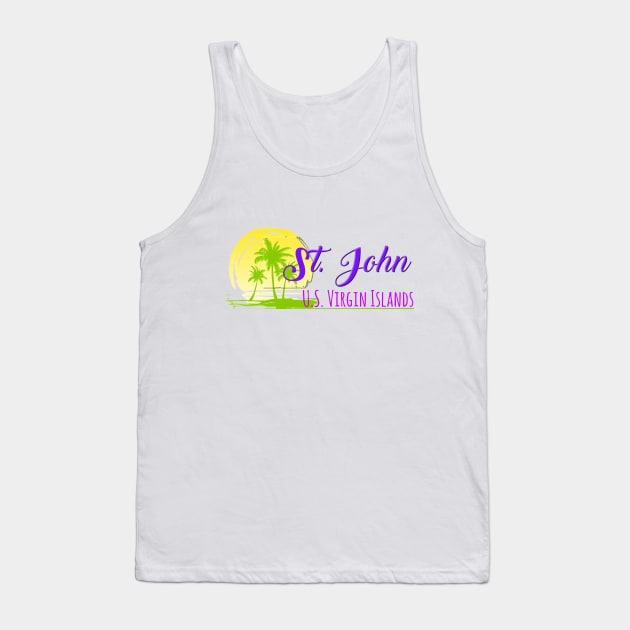 Life's a Beach: St. John, U.S. Virgin Islands Tank Top by Naves